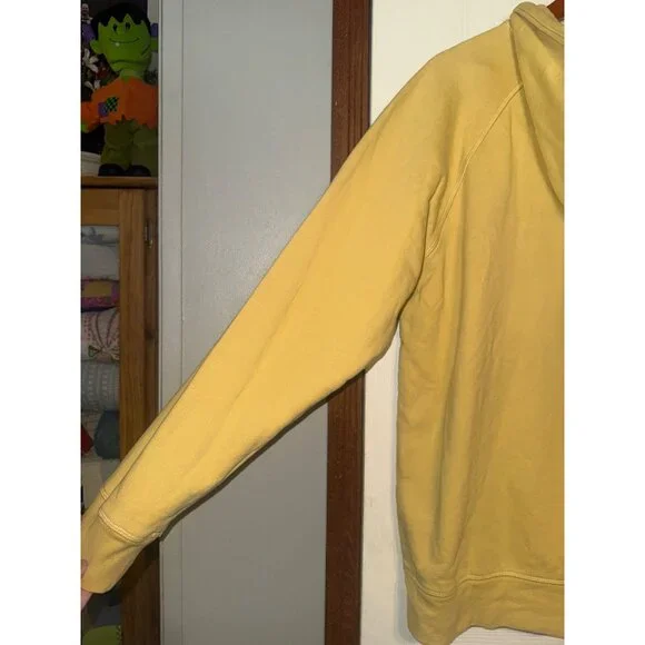 Girlfriend Collective Yellow 50/50 Hoodie Size 5 - Picture 8 of 11